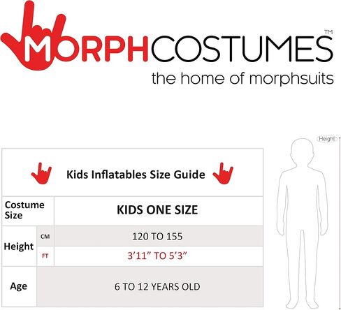 Morph Inflatable Shark Costume For Kids, Shark Attack Halloween Outfit, Halloween Blow Up For Fun Dress-Up in Saudi Arabia