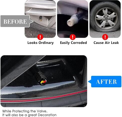 Two-Color Sports for Dodge Tire Valve Stem Cap Cover for Belt O-Ring Seal Corrosion Resistant Tire Valve Stem Air Cap 4 Pack in Saudi Arabia