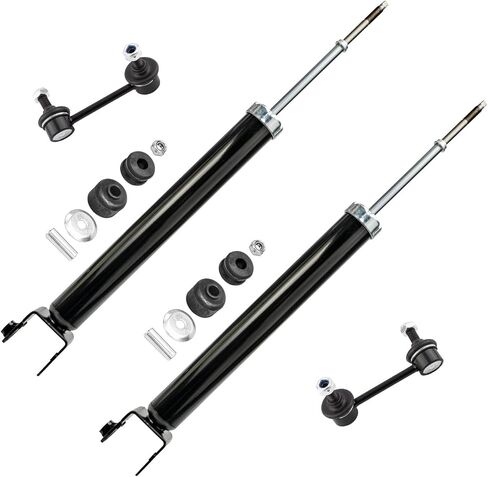 Detroit Axle - Rear 4pc Shock Absorbers Kit for 09-14 Nissan Maxima, 2 Shock Absorbers 2 Sway Bars 2009 2010 2011 2012 2013 2014 Replacement in Saudi Arabia