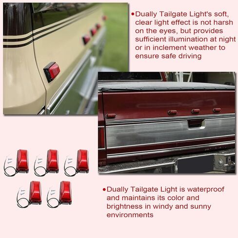 Priprilod LED OBS Compatible with Chevy Chevrolet GMC 3500 C30 Dually Tailgate Light 1988 1989 1990 1991 1992 1993 1994 1995 1996 1997 1998 1999 2000 in Saudi Arabia
