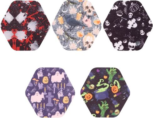 25pcs Sensor Covers for Libre 2/3, Halloween Print Style Sensor Stickers Waterproof and Sweatproof CGM Monitor Adhesive Patches for Libre Over Patch Accessories (5 Styles) in Saudi Arabia