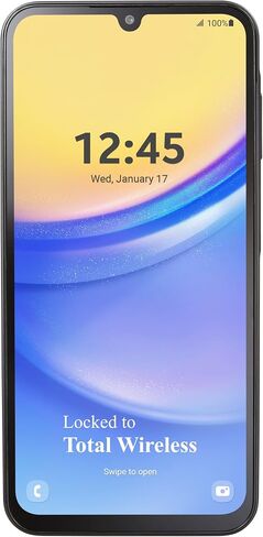 total wireless Samsung A15 5G Locked Prepaid Smartphone, 64GB, Black - Includes $55 Unlimited Talk, Text, & Data 30-Day Plan Upon Activation in Saudi Arabia