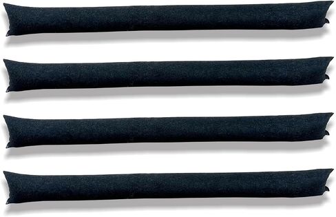 2Pcs 5FT Water Activated Flood Barriers, Sandless Sandbag for Rain Water Control, Resuable Flood Water Barrier for Garage and Home Doors, Easy to Use (5ft, 2Pack) in Saudi Arabia