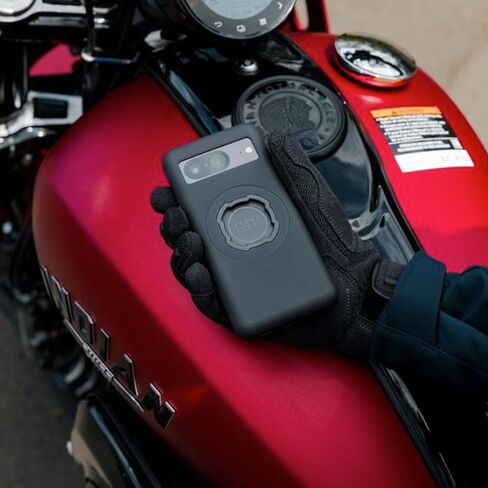 محول كروي بقفل رباعي 1 بوصة لتركيب الهاتف على الدراجة النارية مع مخمد الاهتزاز وحافظة هاتف MAG لهاتف Pixel 8a in Kuwait