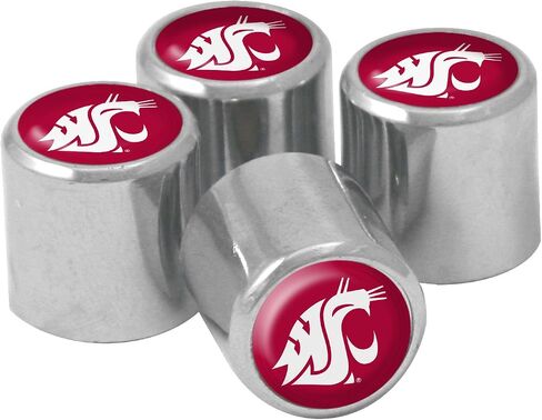 NCAA Washington State Cougars Metal Tire Valve Stem Caps, 4-Pack in Saudi Arabia