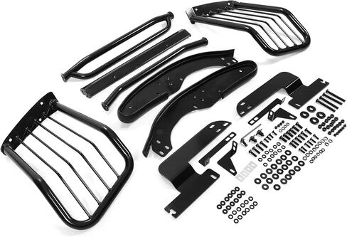 Brush Guard Compatible with 2004-2012 Chevy Colorado/GMC Canyon Alloy Steel Grille Guard Black Powder Coated in Saudi Arabia