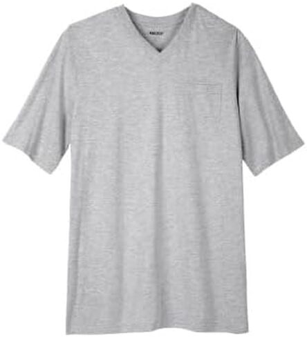 KingSize Men's Big & Tall Shrink-Less Lightweight Longer-Length V-Neck T-Shirt in Saudi Arabia