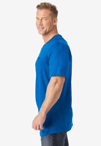 KingSize Men's Big & Tall Shrink-Less Lightweight Longer-Length V-Neck T-Shirt in Saudi Arabia