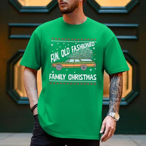 Christmas Couples Shirts His and Her Holiday Matching Funny Christmas Family Pajamas Short Sleeve Tees Top in Saudi Arabia