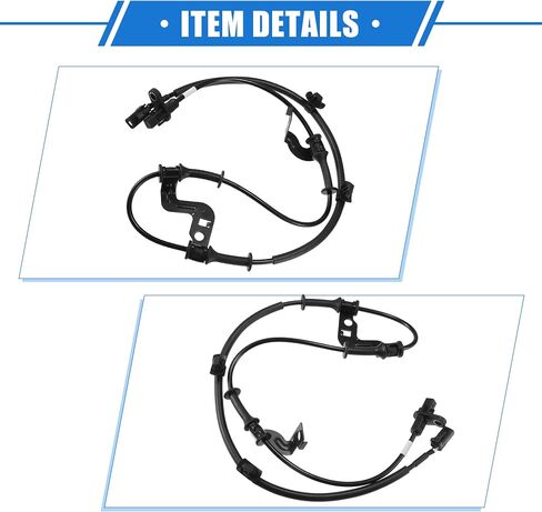 ABS Wheel Speed Sensor Compatible for Kia Forte 2014-2018 for Kia Forte5 2014-2018, Custom Plastic Black Front Right Passenger Side No.59830-A7300 in Saudi Arabia
