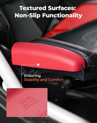 KEMIMOTO Seat Side Pad Assembly Compatible with 2017-2025 Can-Am Maverick X3 MAX and Maverick R, PU Foam Seat Side Cushion for UTV Accessories, Thigh Protection Comfort Pillow(1 Pair) (Red) in Saudi Arabia