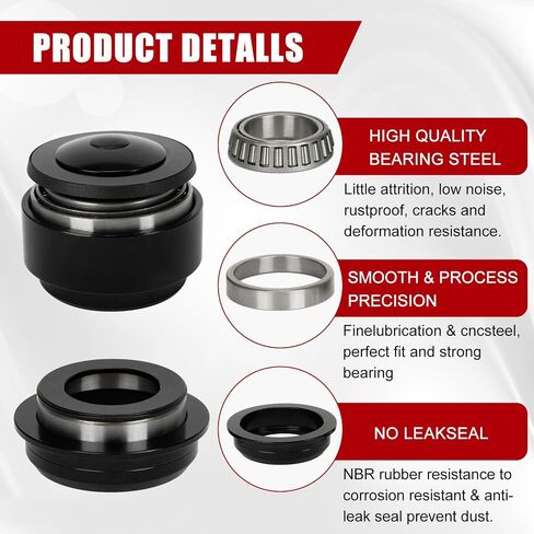 Tapered Roller Bearing Headset Kit Roller Headset Fork Bearing Kit - PSLER Pivot Bearing Assembly Fits for Light Bee X/S Segway X160 X260 Motorcycle Dirt Bike in Saudi Arabia