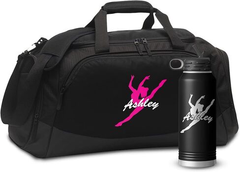 Personalized Dance Duffle Bag with Shoe Compartment, Duffle Bag for Men, Women, Kids & Teen - Dance Duffel Bag for Gear Organizer - Travel Duffel Bags in Kuwait