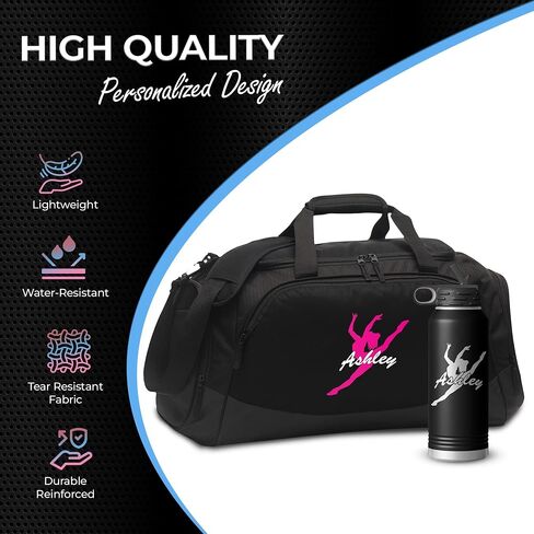 Personalized Dance Duffle Bag with Shoe Compartment, Duffle Bag for Men, Women, Kids & Teen - Dance Duffel Bag for Gear Organizer - Travel Duffel Bags in Kuwait