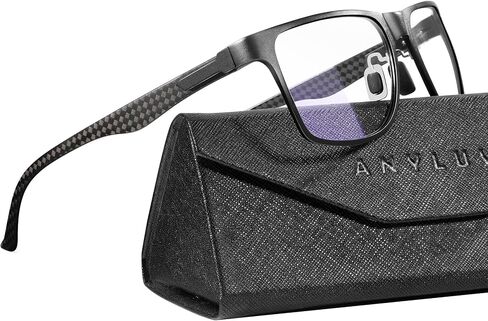 ANYLUV Reading Glasses Men Blue Light Blocking Reading Glasses for Men Carbon Fiber Computer Blocker 2.25 Magnification in Kuwait