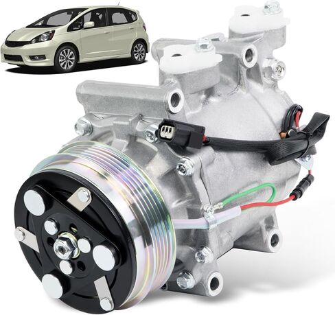 ضاغط تيار متردد مع قابض متوافق مع Honda Fit 1.5L 2009 2010 2011 2012 2013، استبدال ضاغط مكيف الهواء # 98579 97579 CO11312C 38810RP3A01 in Kuwait