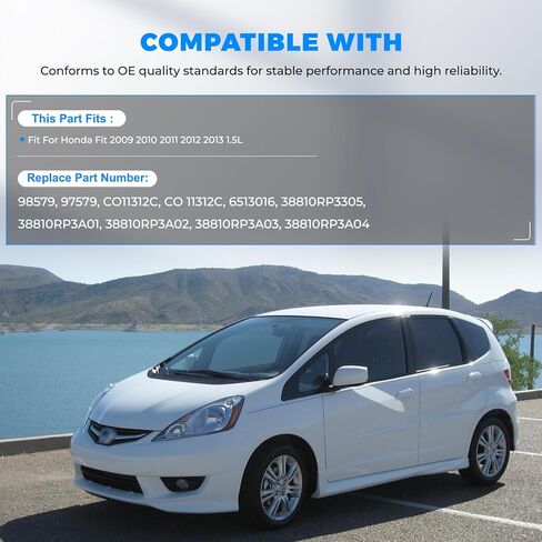 ضاغط تيار متردد مع قابض متوافق مع Honda Fit 1.5L 2009 2010 2011 2012 2013، استبدال ضاغط مكيف الهواء # 98579 97579 CO11312C 38810RP3A01 in Kuwait