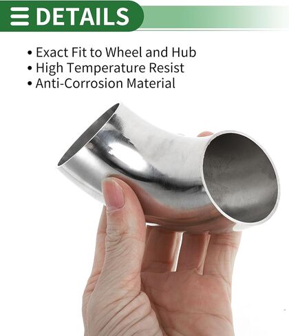 Motoforti 1.75" Inch OD 90 Degree Mandrel Bend Elbow Car Modified Exhaust Pipe Tubing 1.5mm/16GA Thickness 304 Stainless Steel Bend Tube Stair Handrail Piping 45x125x1.5mm in Saudi Arabia