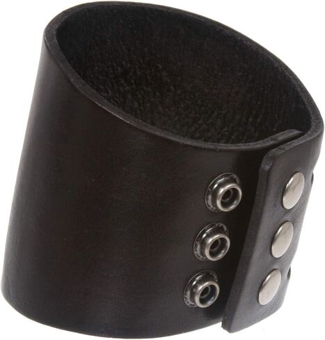 Beltiscool 3 Inches Wide Oil Tanned Leather Wristband Cuff Bracelet in Saudi Arabia