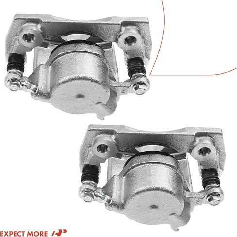 A-Premium Disc Brake Caliper Assembly with Bracket Compatible with Select Chevrolet and Suzuki Models - Tracker & Vitara, 1999 2000 2001 2002 2003 2004 - Front Driver and Passenger Side, 2-PC Set in Saudi Arabia