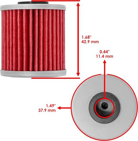 فلتر زيت كالتريك 3 عبوات متوافق مع سوزوكي 16510-35G00 / Rmx450Z Rmz250 Rmz450 Rm-Z250 Rm-Z450 in Saudi Arabia