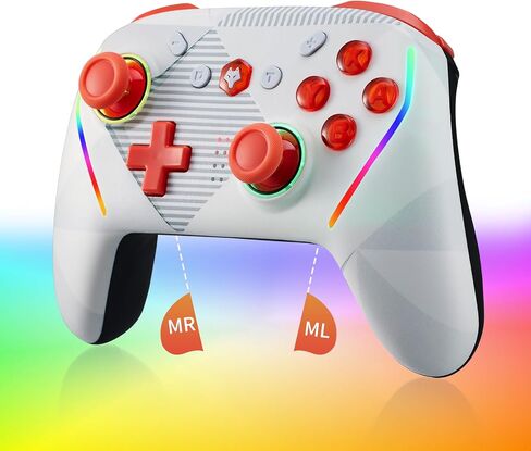 NBCP Wireless Switch Controller for Nintendo Switch/Lite/OLED Controller, Switch Controller with Mouse Touch on Back Buttons, Extra Switch Pro Controller with Wake, Programmable, Turbo Function in Kuwait