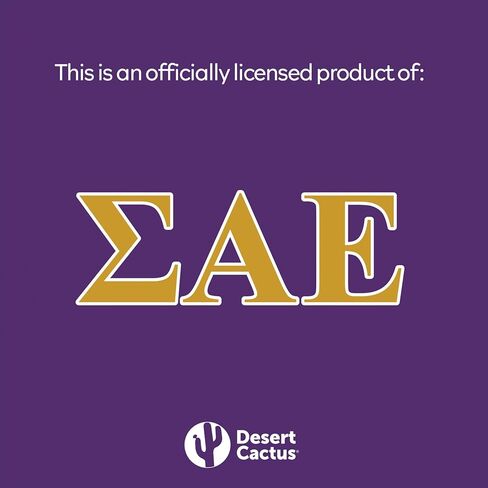 Desert Cactus Sigma Alpha Epsilon Tie Fraternity 100% Polyester with Logo Officially Licensed (Style A) in Saudi Arabia