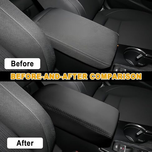 Car Armrest Storage Box Lids Car Center Console Armrest Cover Protector Compatible with Civic 2022 2023 2024 2025 with CVT (Pure Black) in Saudi Arabia