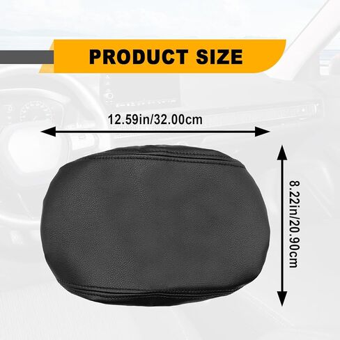 Car Armrest Storage Box Lids Car Center Console Armrest Cover Protector Compatible with Civic 2022 2023 2024 2025 with CVT (Pure Black) in Saudi Arabia