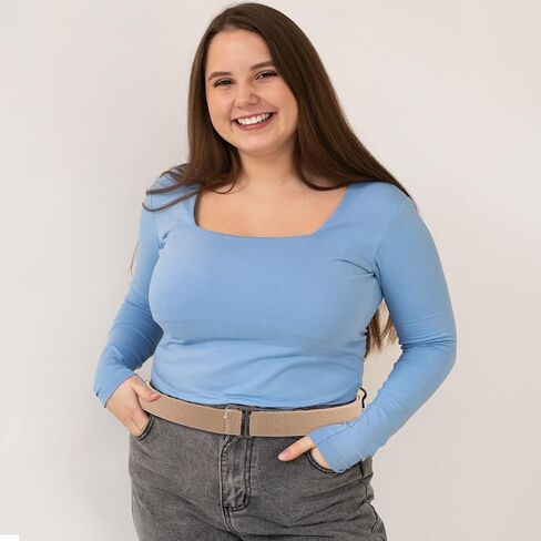 Crop Tuck Band, 2 Pcs Adjustable Crop Top Tuck Waist Band Tucking Sweater Shirt Elastic Stretch Belts for Women, Black+Khaki in Kuwait