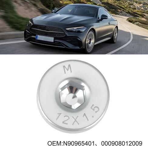 SING F LTD 2pcs M12x1.5 Car Oil Sump Drain Plug N90965401 Compatible with Audi Compatible with Mercedes CLS in Saudi Arabia