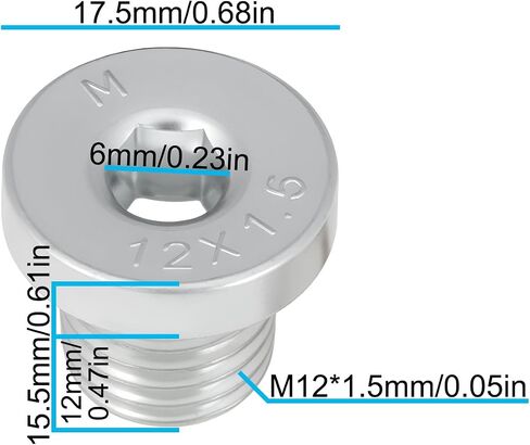 SING F LTD 2pcs M12x1.5 Car Oil Sump Drain Plug N90965401 Compatible with Audi Compatible with Mercedes CLS in Saudi Arabia