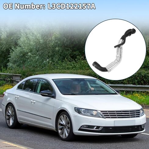 خرطوم المبرد خرطوم السخان رقم L3CD122157A/3C0122157FH/3C0122157EK لفولكس واجن باسات 2007-2010 المطاط الأسود 1 قطعة أنبوب التبريد ختم جيد in Saudi Arabia