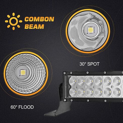 50 بوصة 288 واط LED شريط إضاءة منحني بقعة/شعاع كومبو للفيضانات مع مجموعة الأسلاك والزجاج الأمامي للسقف العلوي، دعامات تثبيت قفص متوافقة مع Polaris Ranger 570 900 1000 2013-2024 in Saudi Arabia
