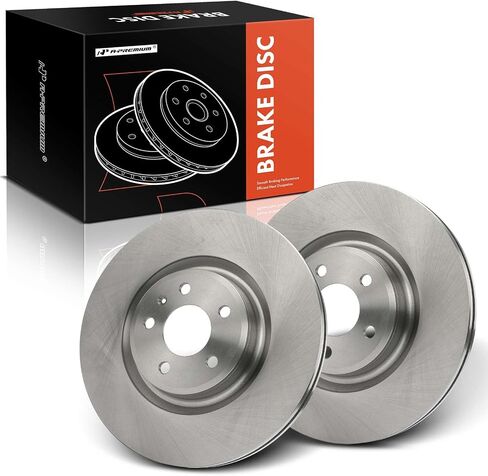 A-Premium 13.58 inch (345mm) Front Vented Disc Brake Rotors Compatible with Select Audi & Porsche Models - Q5 2013-2017, A5 2016, A6 2014-2018, A6 Quattro, A7 Quattro, S4, S5, Macan, 2-PC Set in Saudi Arabia