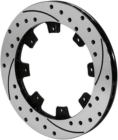 Wilwood 160-7106-BK SRP Drilled Brake Rotor, Ultralite UL32 Iron, BLK, LH 12.19 x .810-8 on 7.62" in Saudi Arabia
