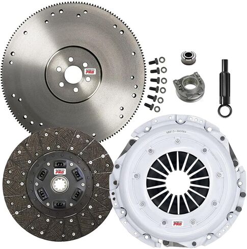 ClutchMaxPRO Performance Stage 2 Clutch Kit with Flywheel Compatible with 1968-1973 Ford Mustang 5.0L 302cu 1969-1973 Mustang Boss 302 351 Mach 1 Shelby GT350 5.8L 351cu with 164 RG (CP07127HDFW-ST2) in Saudi Arabia