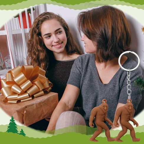 36 جهاز كمبيوتر شخصي Bigfoot Keychain عيد الميلاد Sasquatch Keyring Bulk Mini Bigfoot Cryptid Party Supplies Sasquatch هدايا للرجال النساء التخييم في الهواء الطلق المتحمسين عيد ميلاد حقيبة الظهر الديكور in Saudi Arabia