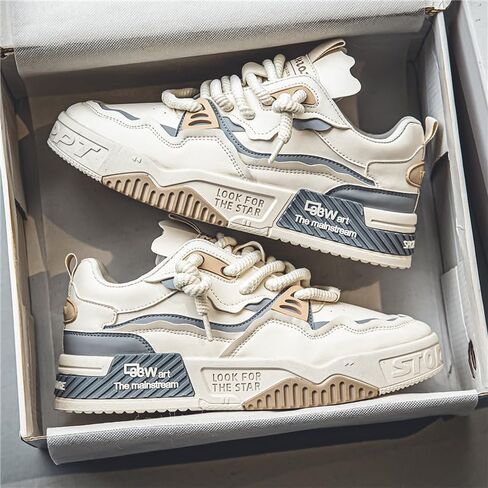 Comfy Trendy Shoes for Outdoor Walking Jogging, All Seasons Men's Fashion Sneakers in Saudi Arabia
