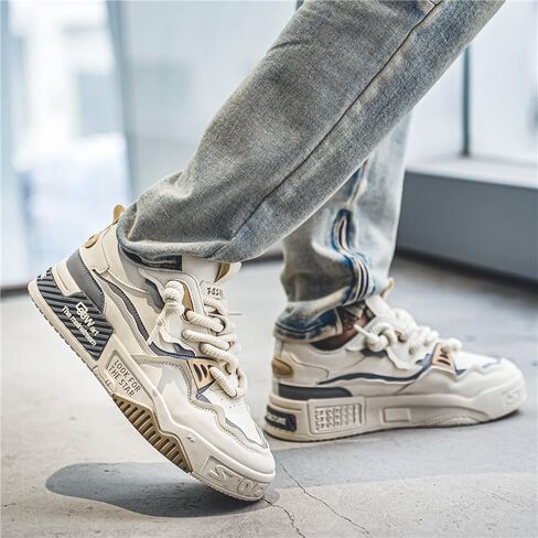 Comfy Trendy Shoes for Outdoor Walking Jogging, All Seasons Men's Fashion Sneakers in Saudi Arabia