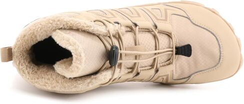 Mens Womens Barefoot Winter Boots with Wide Toe Box Minimalist Five Finger Hiking Boots Fur Lined Water Resistant Ankle Booties Zero Drop Sole Walking Shoes Winter Fashion Sneakers in Saudi Arabia