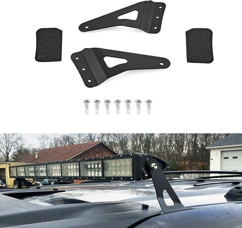 Wsays Upper Windshield 52" Straight Light Bar Brackets Compatible with Chevrolet Silverado/Tahoe/Suburban 1999-2007 Fit GMC Sierra Yukons 1999-2007 in Saudi Arabia