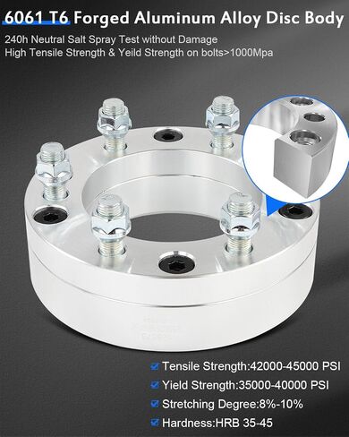 ECCPP 4PCS 5x5.5 to 6x5.5 Conversion Wheel Spacers Adapter 2" inch fit for 2012-2018 for Ram 1500 2019-2023 for Ram 1500 Classic in Saudi Arabia