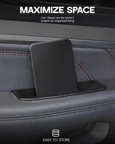 4PCS Ford Explorer 2016-2019 Front and Rear Row Door Storage Box Organizer Tray Phone Container Pocket Insert Tray Armrest Organizer Container in Saudi Arabia