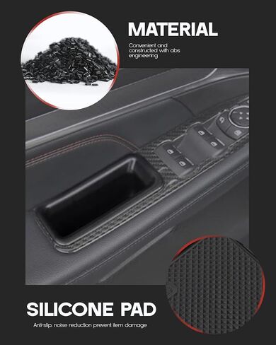 4PCS Ford Explorer 2016-2019 Front and Rear Row Door Storage Box Organizer Tray Phone Container Pocket Insert Tray Armrest Organizer Container in Saudi Arabia