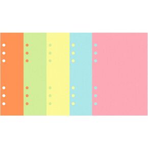 2 حزمة من ورق إعادة التعبئة مقاس A5 فارغ مكون من 6 حلقات لإعادة التعبئة، حشو ورق حشو أوراق فضفاضة سوداء لمجلة شخصية قابلة لإعادة التعبئة بحجم A5، 40 ورقة في كل عبوة، إجمالي 80 ورقة in Kuwait