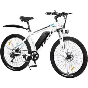 دراجة كهربائية YOCLE للبالغين مع بطارية قابلة للإزالة بقدرة 288 وات 36 فولت 8 أمبير في الساعة، 40 ميلًا و20 ميلاً في الساعة مع محرك بدون فرشاة 350 وات، دراجة كهربائية بإطار سميك 26 بوصة خفيفة الوزن، 7 سرعات، فرامل قرصية مزدوجة in Kuwait