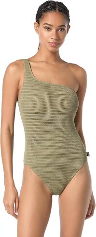 Michael Kors Womens Crochet One Shoulder One Piece in Saudi Arabia