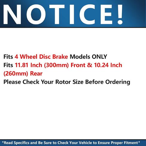 محور ديترويت - طقم فرامل لسيارة Honda Civic Si 2006-2011، 2007-2010 Acura CSX Type S استبدال دوارات الفرامل المشقوقة المحفورة 2008 2009 وسادات الفرامل السيراميكية: 11.81 بوصة أمامية و10.24 بوصة بوصة دوارات خلفية in Saudi Arabia