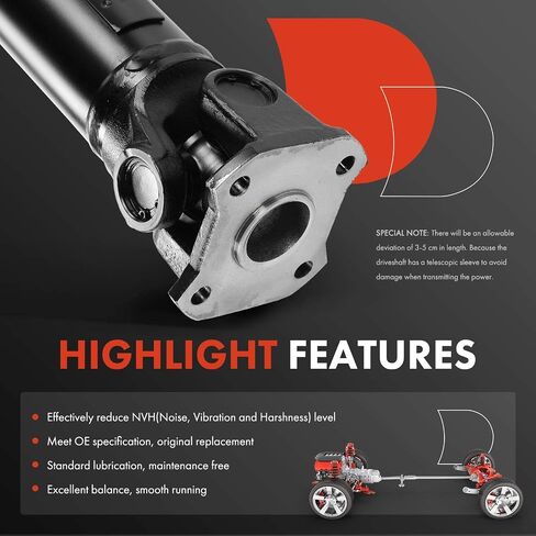 A-Premium Rear Complete Drive Shaft Prop Shaft Driveshaft Assembly Compatible with Toyota Tacoma 2016-2018, 4WD in Saudi Arabia